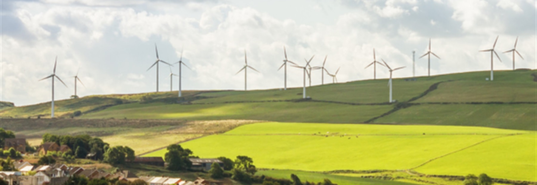 Wind turbines in the countryside  